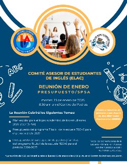 ELAC January Mtg Flyer_Spanish